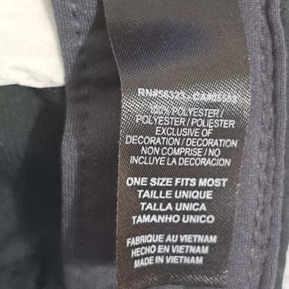 NIKE GOLF baseball cap black adjustable hat white swoosh unstructured outdoor - Picture 8 of 8